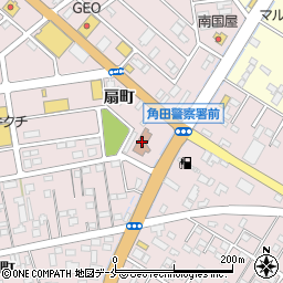 角田警察署周辺の地図