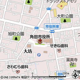 角田市役所周辺の地図