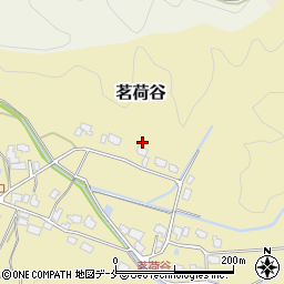 新潟県新発田市茗荷谷周辺の地図