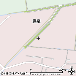宮城県角田市豊室谷地周辺の地図