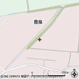 宮城県角田市豊室（谷地）周辺の地図
