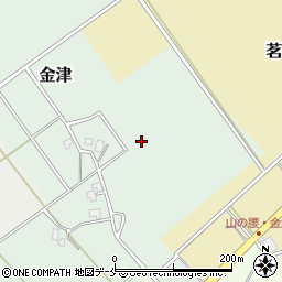 新潟県新発田市金津周辺の地図