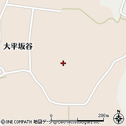 宮城県白石市大平坂谷志在家周辺の地図