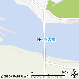 七ケ宿大橋周辺の地図