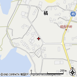 新潟県佐渡市橘206周辺の地図