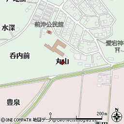 宮城県角田市横倉（丸山）周辺の地図