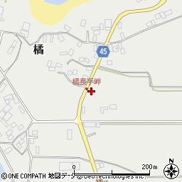新潟県佐渡市橘258周辺の地図