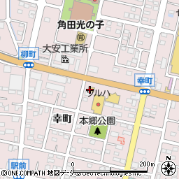 ファミリーマート角田幸町店周辺の地図