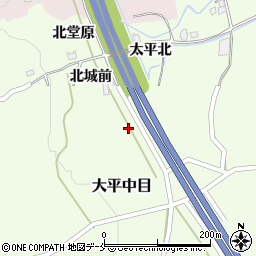 宮城県白石市大平中目唐沢前周辺の地図