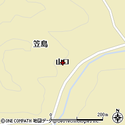宮城県角田市笠島山口周辺の地図