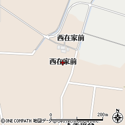 宮城県白石市大平坂谷（西在家前）周辺の地図
