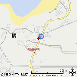 新潟県佐渡市橘491周辺の地図