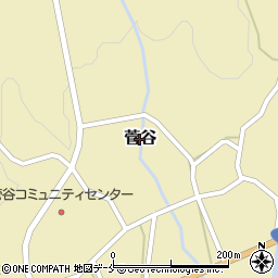新潟県新発田市菅谷周辺の地図