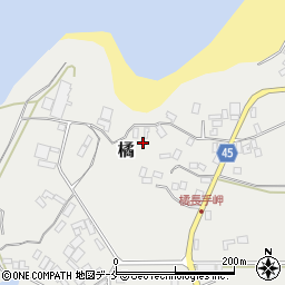 新潟県佐渡市橘526周辺の地図