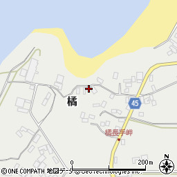 新潟県佐渡市橘532周辺の地図