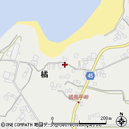 新潟県佐渡市橘543周辺の地図