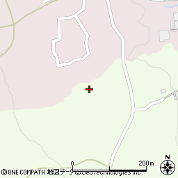 宮城県白石市大平中目北城山周辺の地図