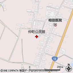 仲町公民館周辺の地図