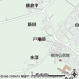 宮城県角田市横倉戸地掛周辺の地図
