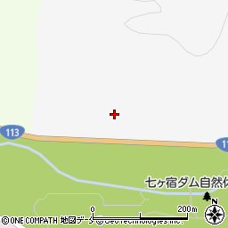 宮城県七ヶ宿町（刈田郡）追見周辺の地図