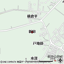 宮城県角田市横倉新田周辺の地図