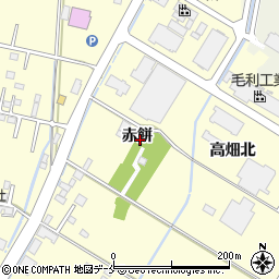 宮城県角田市梶賀赤餅周辺の地図