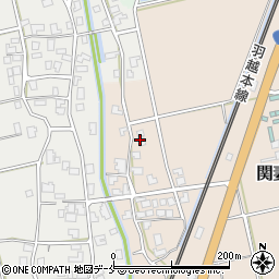 新潟県新発田市関妻周辺の地図