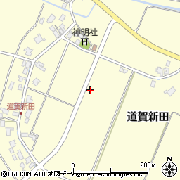 新潟県北蒲原郡聖籠町道賀新田周辺の地図