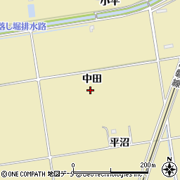 宮城県亘理郡山元町山寺中田周辺の地図