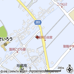 蓮潟公会堂周辺の地図