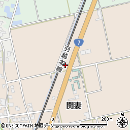 新潟県新発田市関妻431周辺の地図