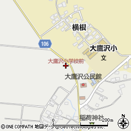 大鷹沢小学校前周辺の地図
