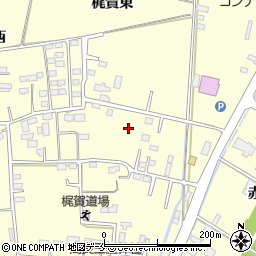 宮城県角田市梶賀東周辺の地図
