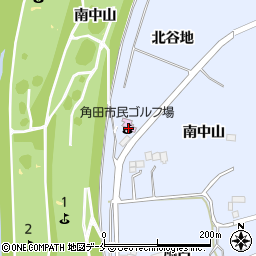 宮城県角田市藤田北谷地周辺の地図