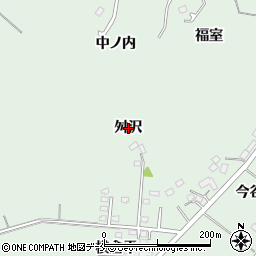 宮城県角田市横倉（舛沢）周辺の地図