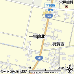 宮城県角田市梶賀一里壇北周辺の地図