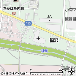株式会社ワキタ　米沢営業所周辺の地図