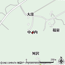 宮城県角田市横倉中ノ内周辺の地図