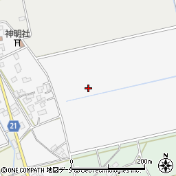 新潟県新発田市古川周辺の地図