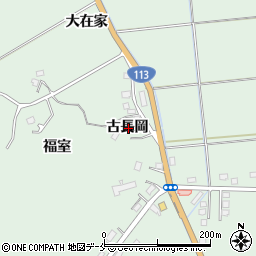 宮城県角田市横倉古長岡周辺の地図