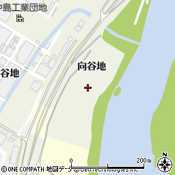 宮城県角田市佐倉向谷地周辺の地図