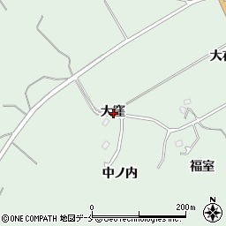 宮城県角田市横倉大窪周辺の地図