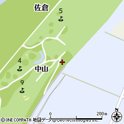 宮城県角田市藤田中山周辺の地図