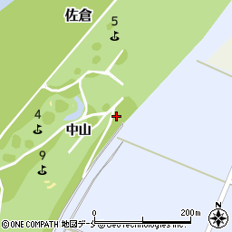 宮城県角田市藤田（中山）周辺の地図