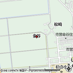 宮城県角田市横倉金谷周辺の地図
