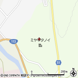 宮城県刈田郡七ヶ宿町萩崎周辺の地図