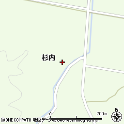 宮城県角田市高倉杉内周辺の地図