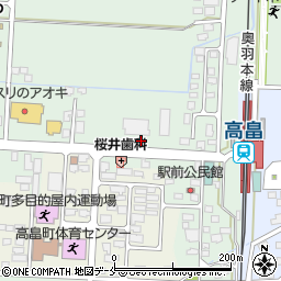 ツルハドラッグ高畠駅前店周辺の地図