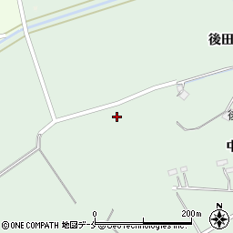 宮城県角田市横倉後谷地周辺の地図