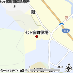 宮城県七ヶ宿町（刈田郡）周辺の地図